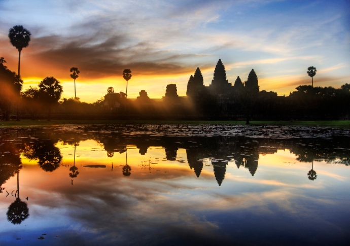 Angkor Wat in all its Beauty at Sunrise